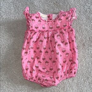 Almirah Pink Floral Baby Romper